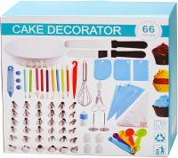 Профессиональный кондитерский набор Cake Decorator YR20-A05 66 предметов, комплект кондитера для украшения и декорирования тортов капкейков и выпечки