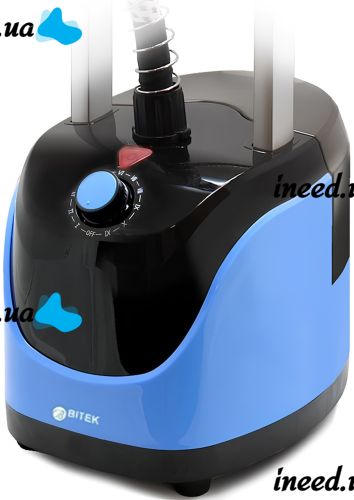 Вертикальний паровий відпарювач Bitek BT-3038B 3200W парогенератор для прасування і відпарювання одягу з вішалкою і резервуаром для води 1.5 л Вітек