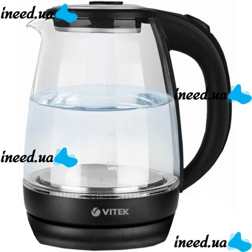 Electric kettle Bitek BT-3110 1.8L disc glass Electric Kettle with LED Backlight, Operation Indicator and auto-off Bitek 2400W
