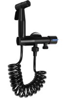 Набор для гигиенического душа Handheld Bidet Sprayer Set AA22-2 Черный ручной смеситель лейка с держателем и шлангом из нержавеющей стали для биде