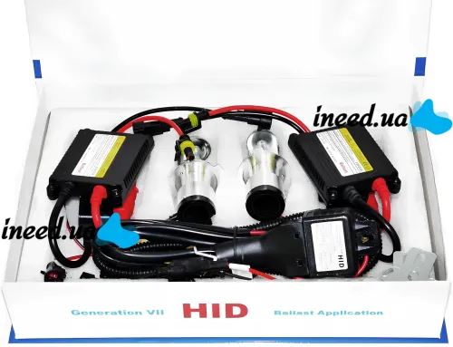Комплект ксенона Bosch H3 HID 5000K 35W 12V с блоками розжига и лампами, набор ксеноновых ламп для фар в авто Белый