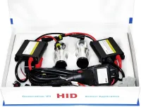 Комплект ксенона Bosch H3 HID 6000K 35W 12V с блоками розжига и лампами, набор ксеноновых ламп для фар в авто Холодный белый 