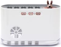 Humidifier Night Light Aroma Humidifier LA-0649 700 ml Ultrasonic Desktop Cleaner, Aroma Diffuser with RGB LED Backlight USB White