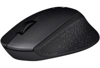 Беспроводная оптическая мышь Logitech M330 Silent Plus Black игровая геймерская мышка на батарейке для ПК компьютера и ноутбука 2.4GHZ USB Черная