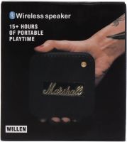 Портативная колонка Marshall Willen BT беспроводная водонепроницаемая акустическая Bluetooth система в ретро стиле USB для Android IOS Черная