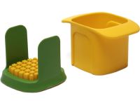 Измельчитель для овощей Vegetable Chopper 2 в 1 кухонная ручная овощерезка с двумя сменными насадками для нарезки картофеля на ломтики и кубики