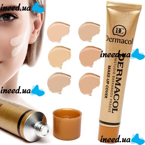 Тональний крем Dermacol Make-Up Cover SPF 30 відтінок № 207, 209, 210, 211, 212, 215 Дермакол 30 мл