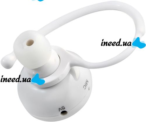 Беспроводной стерео наушник AirBeats Bluetooth mini 4.0 White вакуумная гарнитура с встроенным микрофоном и шумоподавлением для IOS и Android Белый