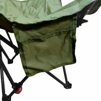 Раскладное кресло шезлонг Паук Lesko DL-274 Green до 120 кг для кемпинга 160х55х60 см складной туристический лежак раскладушка в чехле Зеленый Ranger