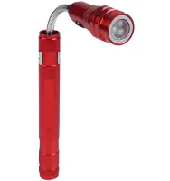 Телескопический ручной фонарь X-Balog BL-T91 светодиодный гибкий LED фонарик с магнитом на батарейках для освещения и захвата металлических предметов