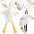 Soft Plush Pillow Toy Goose-Cuddle 155 cm Cuddle pillow duck, children's Antistress Toy from 3 years old Soft Long Goose