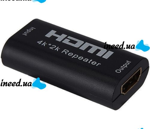 Конвертер HDMI Repeater 4K повторитель, усилитель видеосигнала до 40 метров, автономный репитер ретранслятор HDMI-HDMI удлинитель для устройств