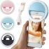 Светодиодное LED селфи кольцо Selfie Ring Light XL-191 8.5 см световая подсветка для фото лампа на телефон Android IOS Голубое, Розовое, Черное