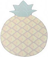 Bigmouth 3D Beach Blanket Pineapple YX008 lint free beach mat 135x142cm picnic bedding, Pineapple beach towel
