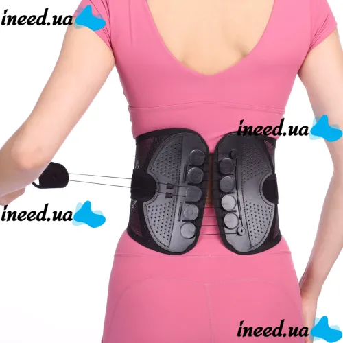 Ортопедический корректор осанки Lumbar Support Belt WS-001 поясничный корсет с тросовой системой фиксации, пояс с регулировкой для позвоночника
