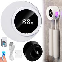Настенный УФ стерилизатор зубных щеток Toothbrush Sterilizer Holder YQ-S02 автоматический держатель с ультрафиолетовой дезинфекцией и дисплеем от USB