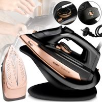 Iron with steam generator RAF R.1305 2600W 300 ml steam iron with ceramic soleplate and vertical steaming on a stand for ironing clothes
