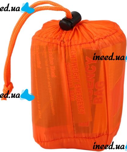 Аварийный спальный мешок Emergency Sleeping Bag многоразовый водонепроницаемый спасательный термомешок, спальник из фольги для экстремальных условий