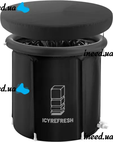 Надувная бочка для моржевания Ice Bath Spa BF-300 300 л круглая каркасная ванна для ледяной терапии и восстановления, купель для холодных ванн