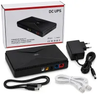 Источник бесперебойного питания UPS Andowl Q-UP900 для Wi-Fi роутера 5V 9V 12V Power Bank 8800mAh бесперебойник 18W для модема коммутаторов и камер