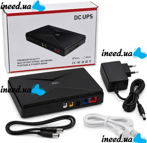 Источник бесперебойного питания UPS Andowl Q-UP900 для Wi-Fi роутера 5V 9V 12V Power Bank 8800mAh бесперебойник 18W для модема коммутаторов и камер