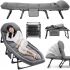 Folding single bed Jet Folding-Bed MA03-9 folding bed with mattress and headrest up to 160 kg folding chair 200x70x30 cm AND 193-64