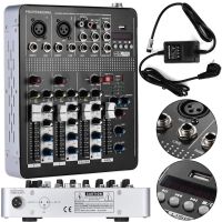 Профессиональный микшерный пульт Yamaha Mixer BT4000 2ch BT 4-канальный активный аудиомикшер со встроенным усилителем и Bluetooth MX-4000BT Черный