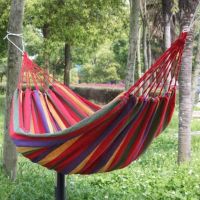 Suspended hammock 190x80 cm without slats Orange, single Mexican cotton fabric hammock without crossbars for lounging with cover, bag