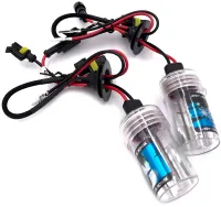 Комплект ксенона Bosch H3 HID 4300K 35W 12V с блоками розжига и лампами, набор ксеноновых ламп для фар в авто Теплый белый