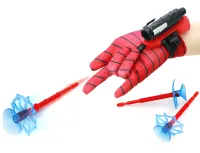 Children's toy glove blaster Spider Man Spider Wrist Transmitter AND-5659 toy hand gun with crossbow and 3 suction cups Spider Men