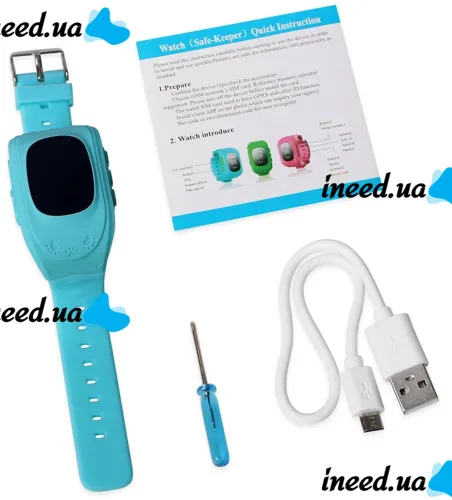 Умные детские смарт часы Smart Baby Watch Excelvan Q50 с функцией GPS трекера, наручные смарт-часы с SIM-картой 320мАч IOS Android