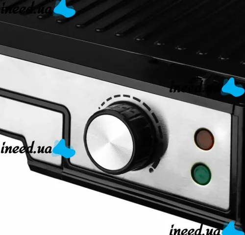 Электрический контактный гриль Bitek BT-2687 3000W прижимной двухсторонний электрогриль для мяса с антипригарным покрытием и таймером от сети 220V