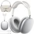 Бездротові Bluetooth навушники AirPods Max Silver повнорозмірні блютуз стереонавушники з мікрофоном і шумозаглушенням в чохлі Smart Case MGYJ3