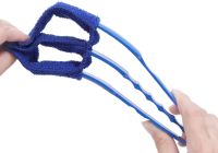 Щетка для оконных жалюзи Window Blind Cleaner Duster Brush тройная щетка для уборки и очистки и радиаторов от пыли с насадками из микрофибры