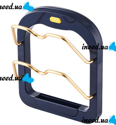 Настенный держатель для крышек Kitchen Pot Cover Rack, Подставка органайзер сушилка для 2 крышек кастрюль на стену, Навесной стеллаж для крышек