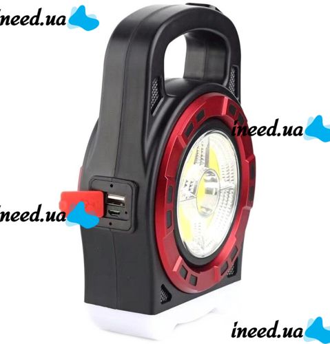 Переносной кемпинговый фонарь Hurry Bolt HB-6678 20W с солнечной панелью и функцией павербанка, Аккумуляторный LED прожектор лампа с Powerbank