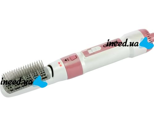 Профессиональный фен стайлер для укладки волос 7 в 1 Gemei GM-4836, Воздушный мультистайлер щетка 1200W со сменными насадками для сушки и накрутки