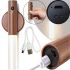 Wall-mounted Rechargeable LED Lamp Night Light Motion Sensor Night Light W-52 Lantern with Motion Sensor on the Wall on a Magnetic Holder Brown