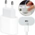 AC Charger Power Adapter Apple USB-C 20W PD Type-C, Power Adapter for iPhone, Charging Unit for iPhone on 1 Port 99254 White