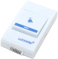 Дверной звонок Luckarm Intelligent D006 от розетки 220V беспроводная кнопка передатчик сигнала и приемник от сети на 38 мелодий для входной двери до 100 м