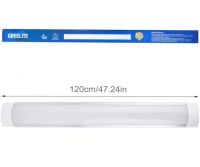 Светодиодная потолочная лампа GreeLite 8250 на 150W 120 см Холодна белая, Линейный светильник фонарь на стену 6500K 1.2м от сети 220V Холодный белый
