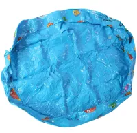 Kruzzel SP-30 2-in-1 Inflatable Kids' Pool for Swimming and Ball Play – 58 L Round Play Pool with Soft Bottom for Toddlers Ages 1 and Up – 80 x 30 cm – Blue