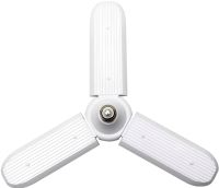 Светодиодная складная лампа Fan Blade Led 45W с цоколем E27 аккумуляторный раскладной тройной фонарь трансформер на три лопасти 220V Холодный белый