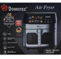 Безмасляна аерофритюрниця мультипіч Domotec MS-3222 12л 2800W з регулюванням температури для приготування їжі, фритюрниця з функцією аерогрилю