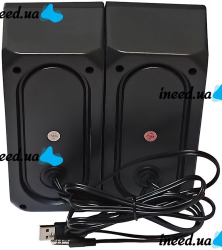 Компьютерные колонки Music D.J. M-110C проводная акустическая система со встроенным усилителем для ПК и ноутбука со светодиодной RGB подсветкой USB