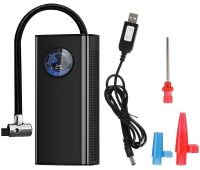 Автомобильный воздушный компрессор Charge Pump CQB002 3600mAh аккумуляторный автокомпрессор с фонариком и дисплеем, насос для подкачки шин 150 PSI