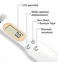 Electronic Scales measuring spoon with LCD screen Cuillere balance EL-57 0,1 - 500 gr Digital Spoon Scale Electronic Kitchen Spoon Scale Digital up to 500g