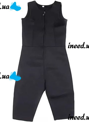Спортивный костюм Sibote Body Suit CF-58 для похудения с эффектом сауны, Комбинезон сауна Sport Slimming для занятий спортом и сгонки веса Черный