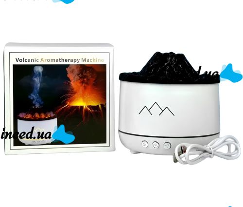 Volcano Volcanic Aromatherapy Machine YT-19 360 ml tabletop ultrasonic aroma diffuser, night light with LED light from USB White