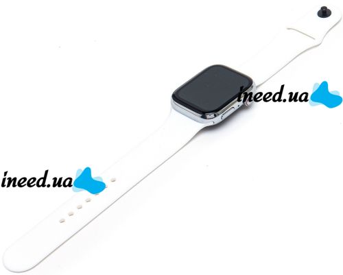 Наручные Смарт часы Smart Watch T500 спортивные с микрофоном, тонометром IP67 Aluminium 44mm умные часы с функциями фитнеса и здоровья Белые